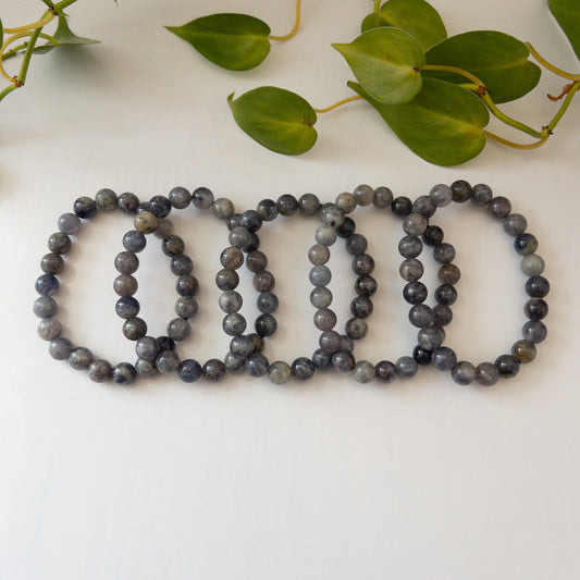 Iolite Stretch Bracelet (9mm)