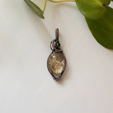 Load image into Gallery viewer, Garden Quartz Antiqued Copper Pendant
