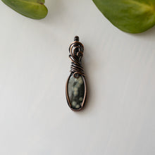 Load image into Gallery viewer, Ocean Jasper Copper Wrapped Pendant
