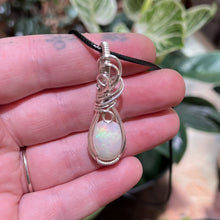 Charger l&#39;image dans la galerie, Ethiopian Opal Wrapped Sterling Silver Pendant
