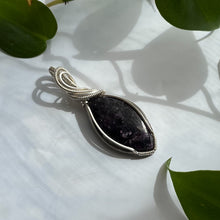 Load image into Gallery viewer, Lepidolite &amp; Sterling Silver Wrapped Pendant
