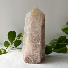 Load image into Gallery viewer, XL Pink Amethyst/Flower Agate Tower
