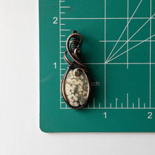 Charger l&#39;image dans la galerie, Ocean Jasper With Druzy Copper Wrapped Pendant
