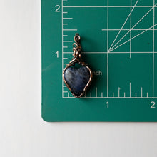 Load image into Gallery viewer, Sodalite Heart Copper Wrapped Pendant
