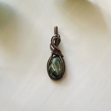 Load image into Gallery viewer, Seraphinite Copper Wrapped Pendant
