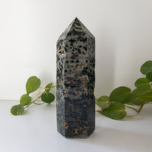 Load image into Gallery viewer, XL Green Ocean Jasper Tower
