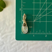 Load image into Gallery viewer, Moonstone &amp; Labradorite Wrapped Sterling Silver Pendant
