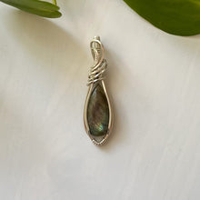 Load image into Gallery viewer, Labradorite Sterling Silver Wrapped Pendant
