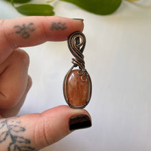 Load image into Gallery viewer, Sunstone Copper Wrapped Pendant
