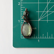 Load image into Gallery viewer, Labradorite Copper Wrapped Pendant
