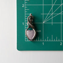 Load image into Gallery viewer, Kunzite Heart Sterling Silver Wrapped Pendant
