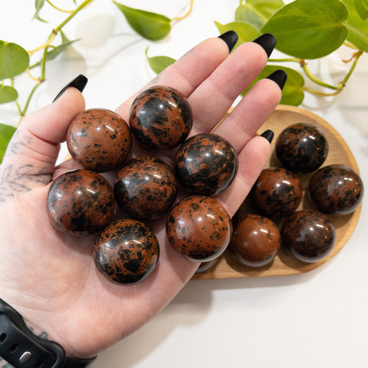 Mahogany Obsidian Mini Sphere