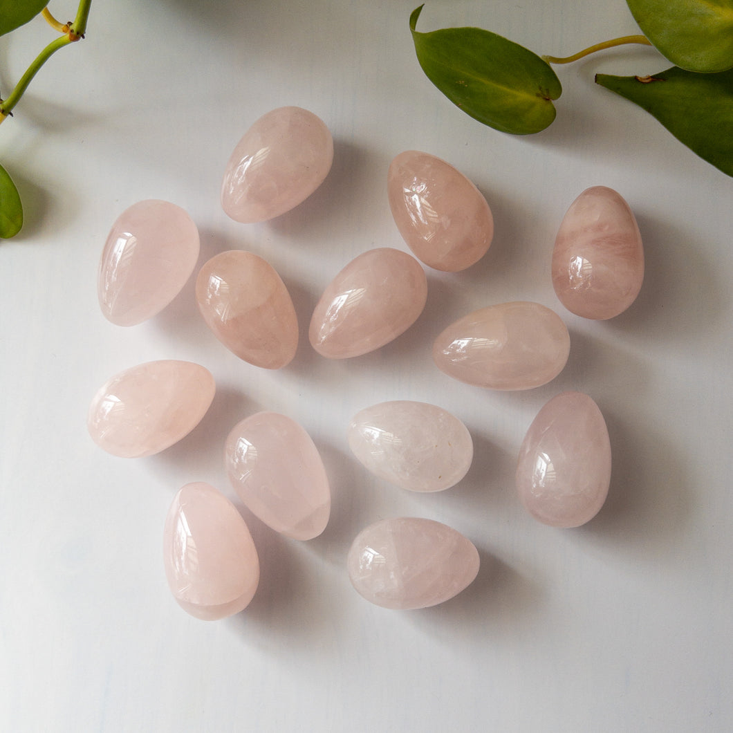 Mini Rose Quartz Eggs