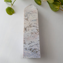 Load image into Gallery viewer, XL Pastel Ocean Jasper Obelisk B
