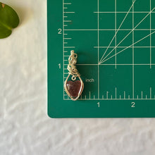 Load image into Gallery viewer, Strawberry Quartz Heart Wrapped Sterling Silver Pendant
